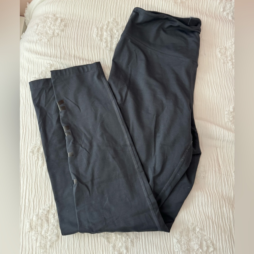 VS PINK | Gray Logo Cozy Leggings